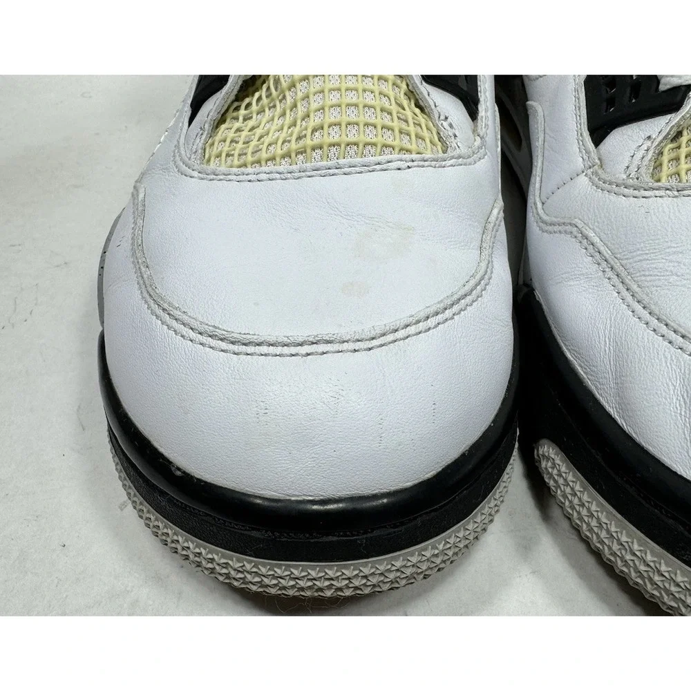 Nike Air‎ Jordan 4 IV Retro White Cement Gray 2016 840606-192 Og Men's Size 14